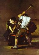 Francisco Jose de Goya La fragna (Smithy). oil painting